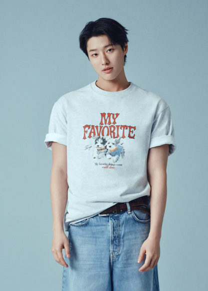 [Woodz Worn] Fila My T-Shirt (Unisex Semi-Oversized Fit)