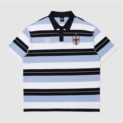 [UMBRO X NCT WISH ] HBL Striped Rugby Pique Short Sleeve T-shirt
