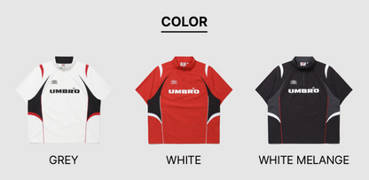 [UMBRO X NCT WISH ] HBL Football Heritage Short Sleeve Stand Neck Anorak