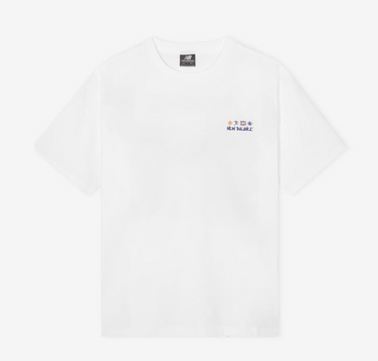 [IU Pick] New Balance UNI Sunny Rainy Illustration Short Sleeve T-Shirt (Semi-Overfit)