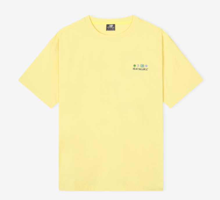 [IU Pick] New Balance UNI Sunny Rainy Illustration Short Sleeve T-Shirt (Semi-Overfit)