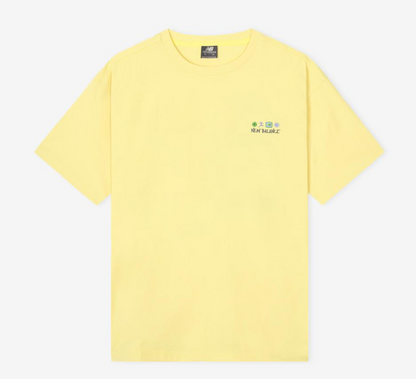 [IU Pick] New Balance UNI Sunny Rainy Illustration Short Sleeve T-Shirt (Semi-Overfit)