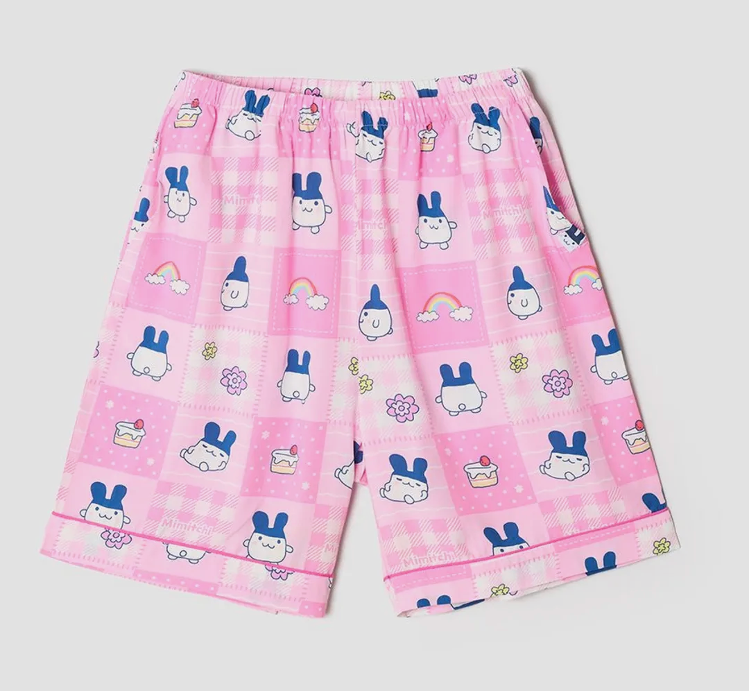 Tamagotchi - Y2K Patchwork Short Sleeve Pajamas