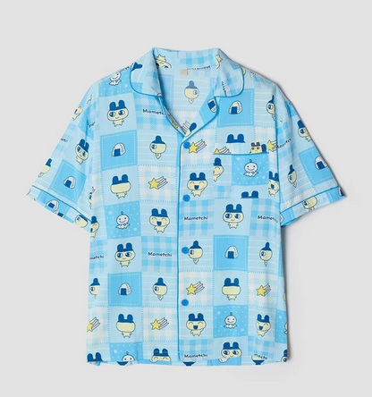 Tamagotchi - Y2K Patchwork Short Sleeve Pajamas