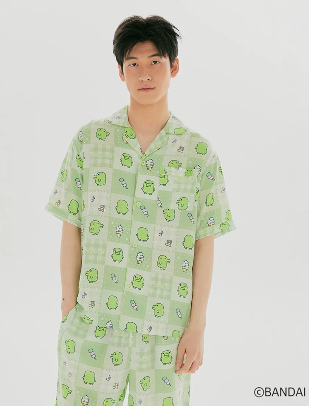 Tamagotchi - Y2K Patchwork Short Sleeve Pajamas