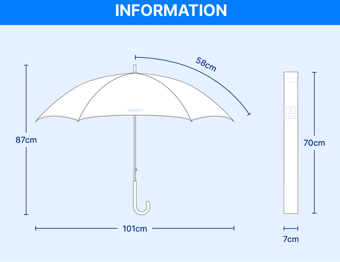 ALMOST BLUE [The Boyz Eric] SIGNATURE LONG UMBRELLA