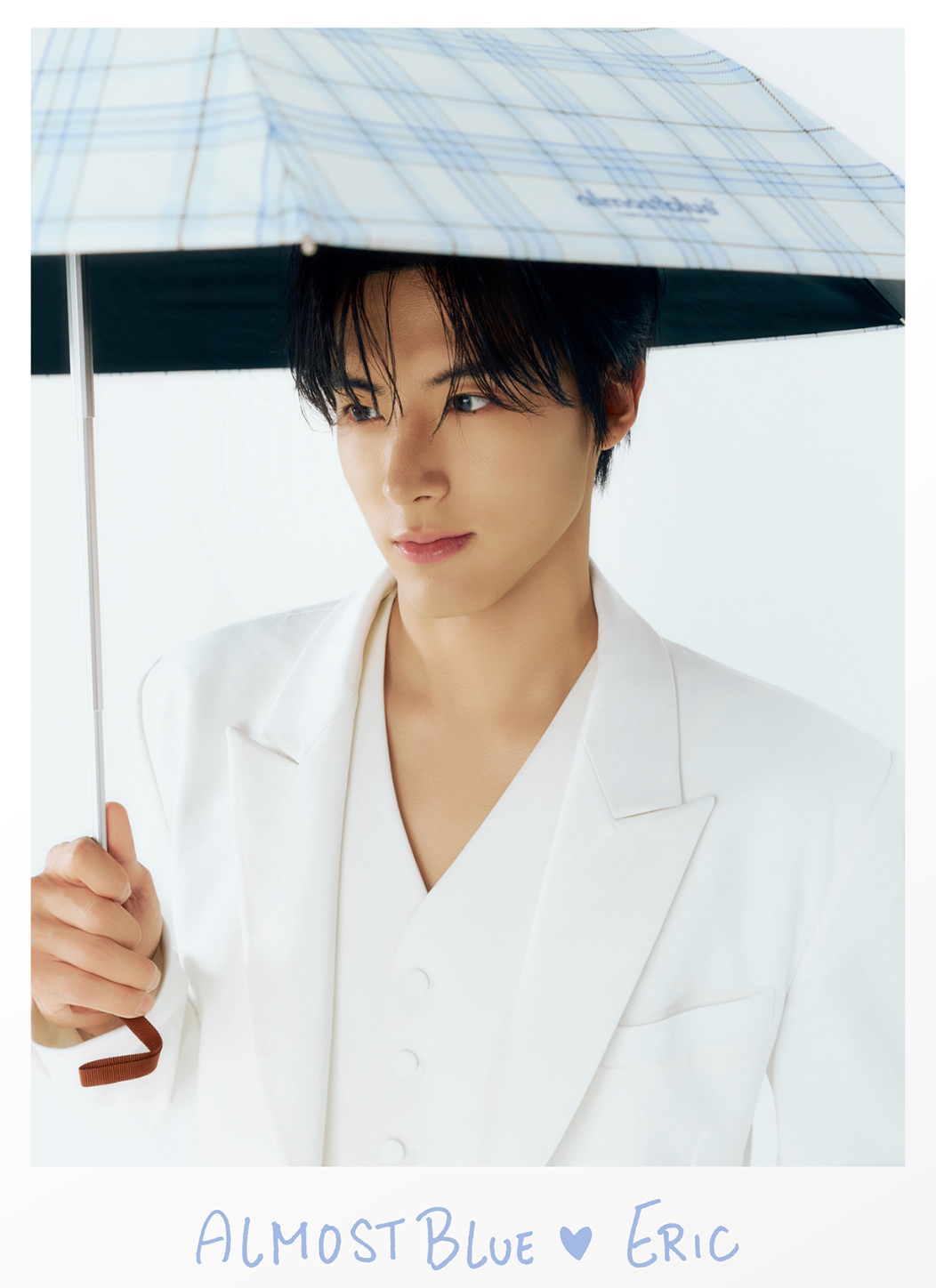 ALMOST BLUE [THE BOYZ Eric] CHECK / DOT UMBRELLA & PARASOL