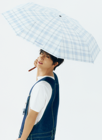 ALMOST BLUE [THE BOYZ Eric] CHECK / DOT UMBRELLA & PARASOL