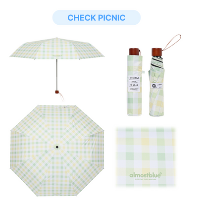 ALMOST BLUE [THE BOYZ Eric] CHECK / DOT UMBRELLA & PARASOL