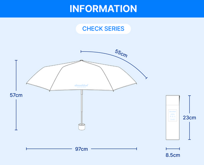 ALMOST BLUE [THE BOYZ Eric] CHECK / DOT UMBRELLA & PARASOL