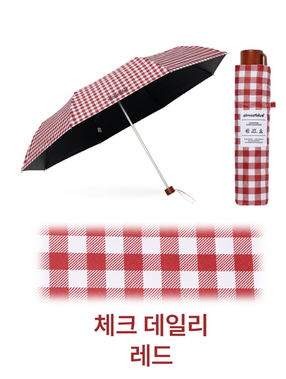 ALMOST BLUE [THE BOYZ Eric] CHECK / DOT UMBRELLA & PARASOL
