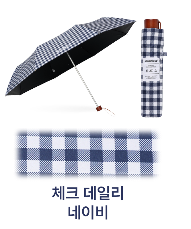 ALMOST BLUE [THE BOYZ Eric] CHECK / DOT UMBRELLA & PARASOL