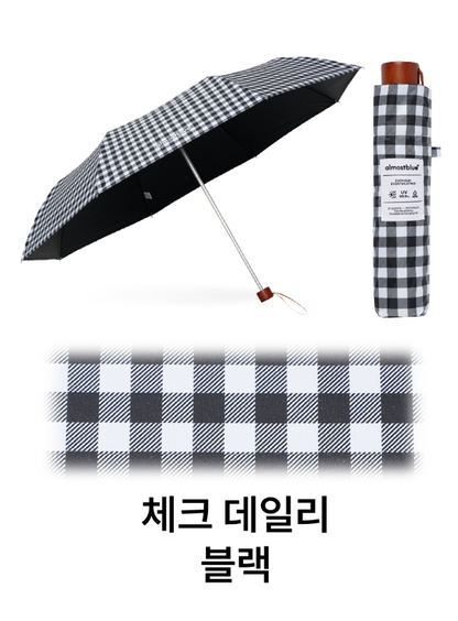 ALMOST BLUE [THE BOYZ Eric] CHECK / DOT UMBRELLA & PARASOL