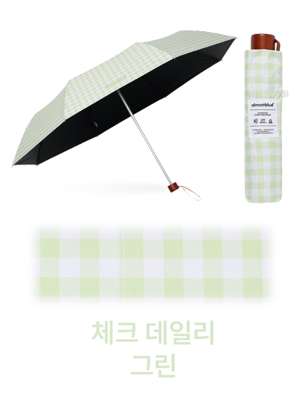 ALMOST BLUE [THE BOYZ Eric] CHECK / DOT UMBRELLA & PARASOL