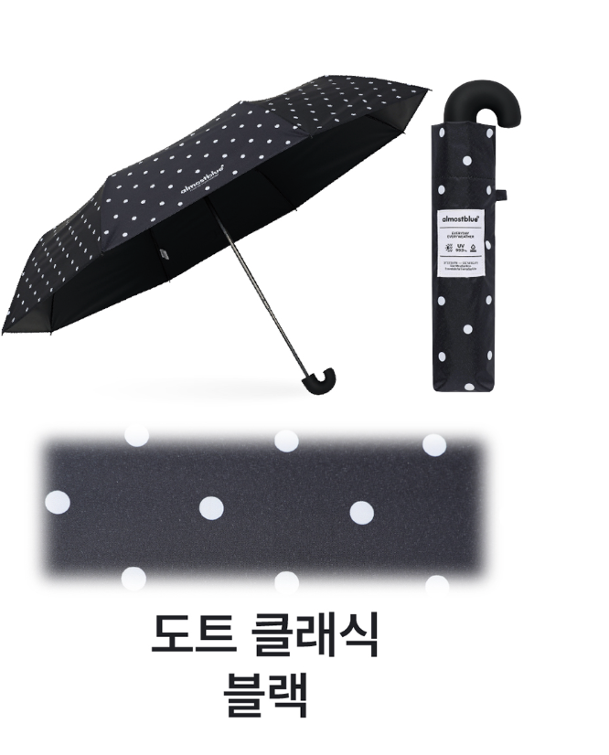 ALMOST BLUE [THE BOYZ Eric] CHECK / DOT UMBRELLA & PARASOL