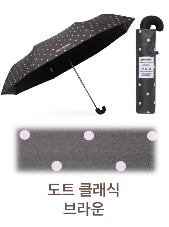 ALMOST BLUE [THE BOYZ Eric] CHECK / DOT UMBRELLA & PARASOL