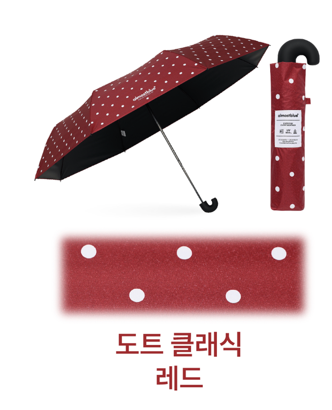 ALMOST BLUE [THE BOYZ Eric] CHECK / DOT UMBRELLA & PARASOL