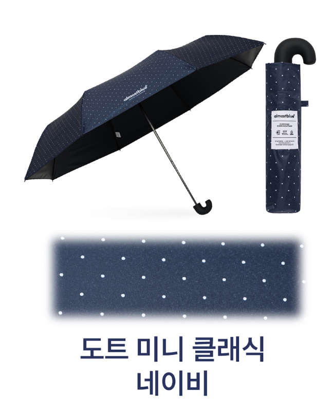 ALMOST BLUE [THE BOYZ Eric] CHECK / DOT UMBRELLA & PARASOL
