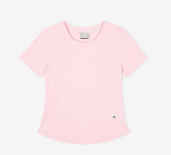 [Aespa Winter Worn] New Balance Women Essential Fitted Short Sleeve Tee (Slim Fit)