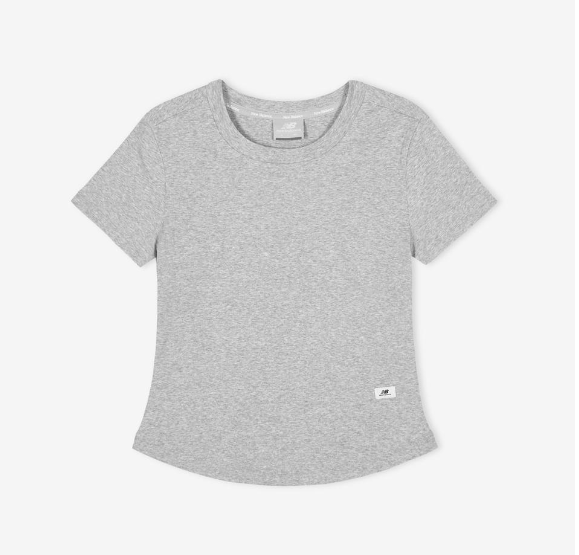 [Aespa Winter Worn] New Balance Women Essential Fitted Short Sleeve Tee (Slim Fit)