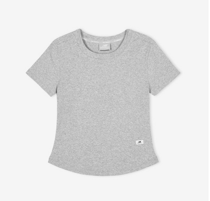 [Aespa Winter Worn] New Balance Women Essential Fitted Short Sleeve Tee (Slim Fit)