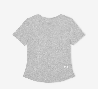[Aespa Winter Worn] New Balance Women Essential Fitted Short Sleeve Tee (Slim Fit)
