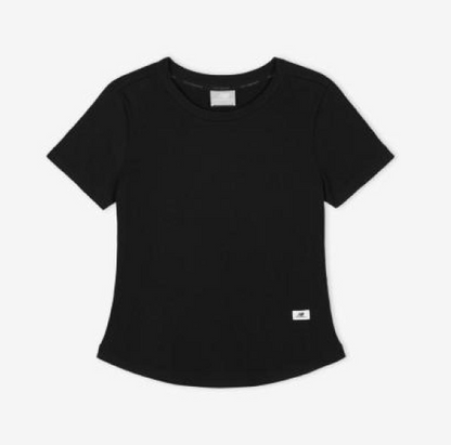 [Aespa Winter Worn] New Balance Women Essential Fitted Short Sleeve Tee (Slim Fit)