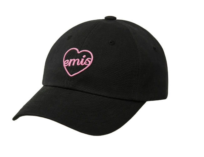 EMIS - HEART BALL CAP (BLACK/PINK)
