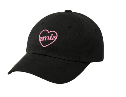 EMIS - HEART BALL CAP (BLACK/PINK)