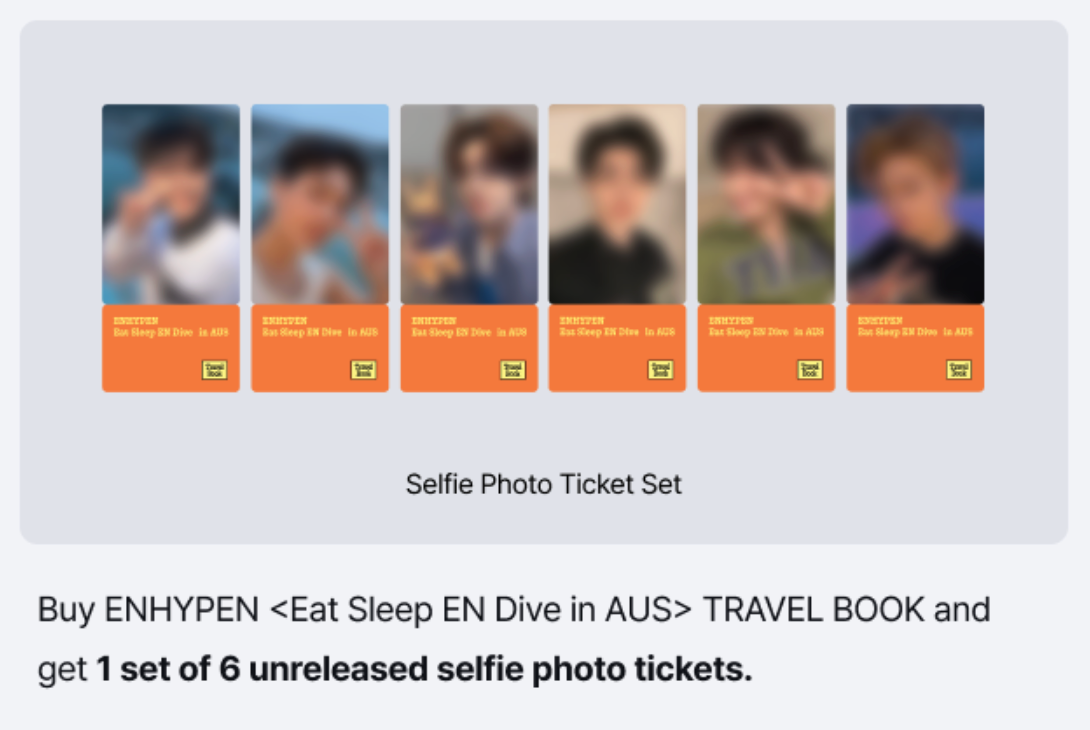 ENHYPEN <Eat Sleep EN Dive in AUS> TRAVEL BOOK ( +Special Gift )