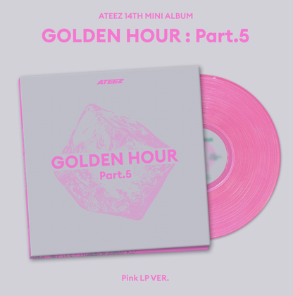 ATEEZ - GOLDEN HOUR : Part.5 / 14TH MINI ALBUM (Pink LP VER.)