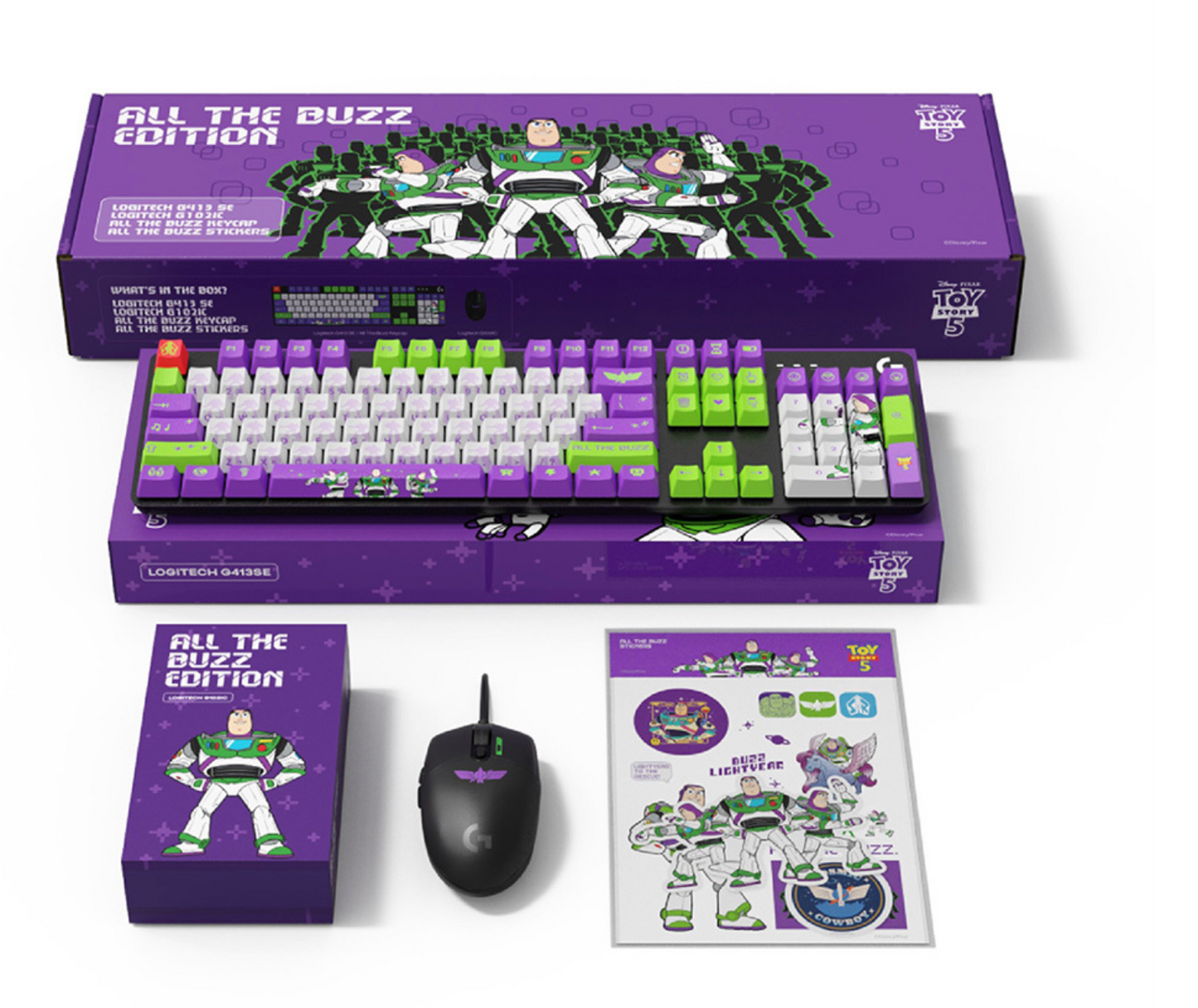 LOGITECH x TOYSTORY 5 - ALL THE BUZZ EDITION - Wired Keyboard and Mouse Set