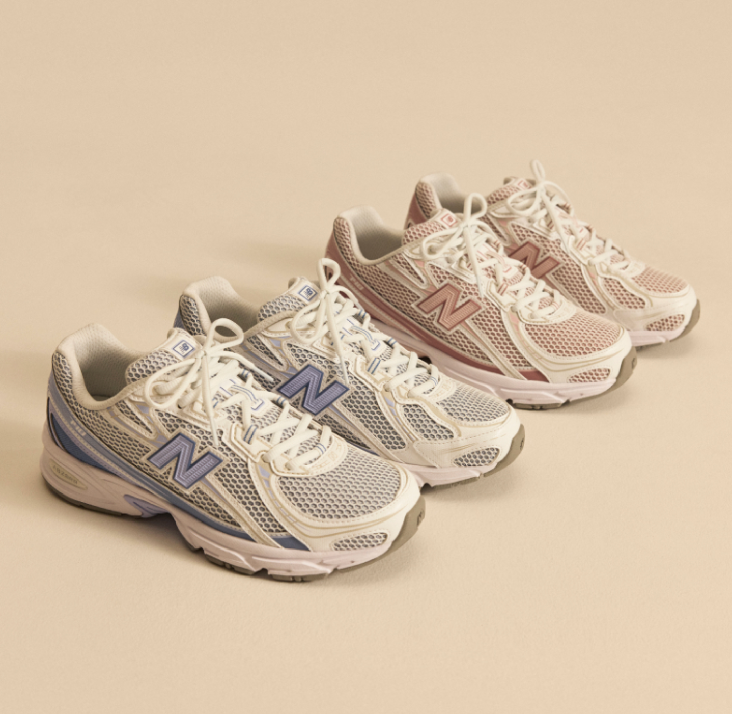 NEW BALANCE 740 ( Rosewood / White & Fairweather Blue / White)