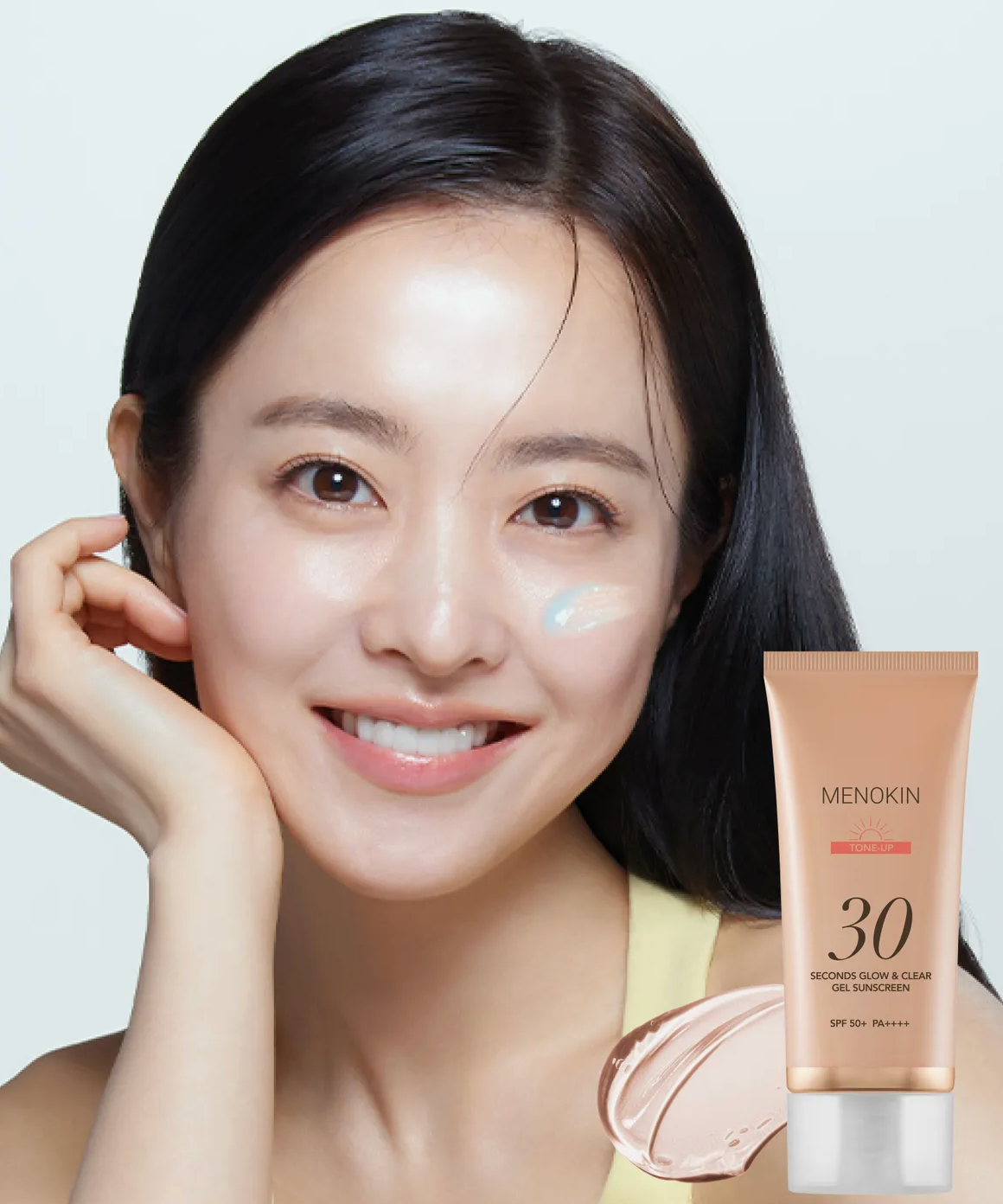 MENOKIN - 30 SecondS Glow & Clear Gel Sunscreen (Park Bo-young's Pick)