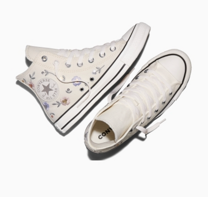 CONVERSE - Chuck Taylor All Star Sequin Flower Vintage White