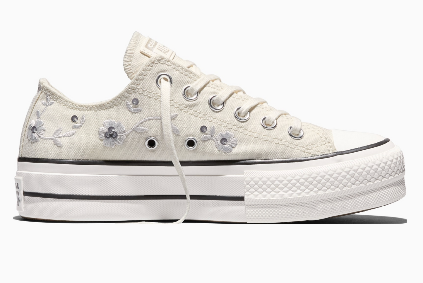 CONVERSE - Chuck Taylor All Star Sequin Flower Vintage White