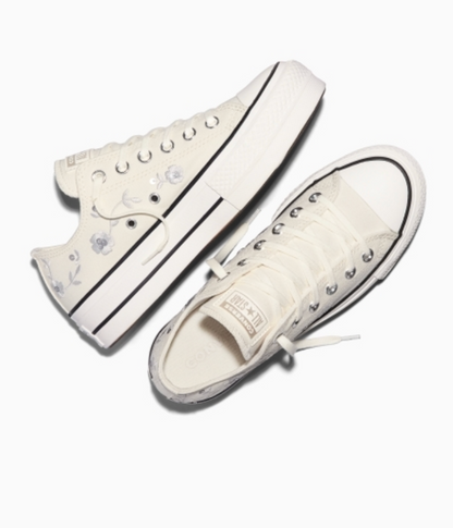 CONVERSE - Chuck Taylor All Star Sequin Flower Vintage White
