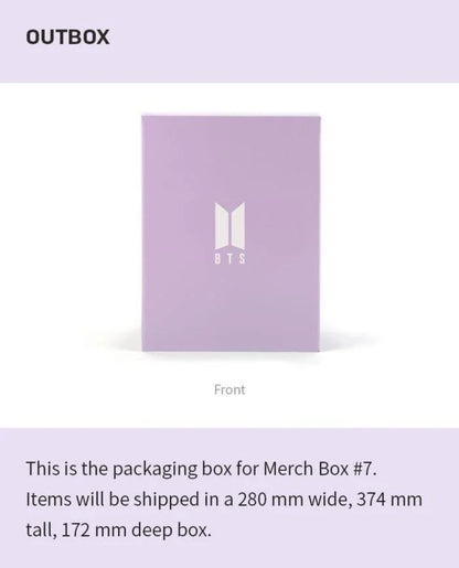 BTS MERCH BOX #7