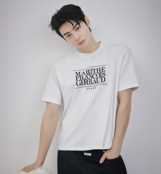 Marithé et François Girbaud - [Worn by Cha Eunwoo] CLASSIC LOGO TEE white