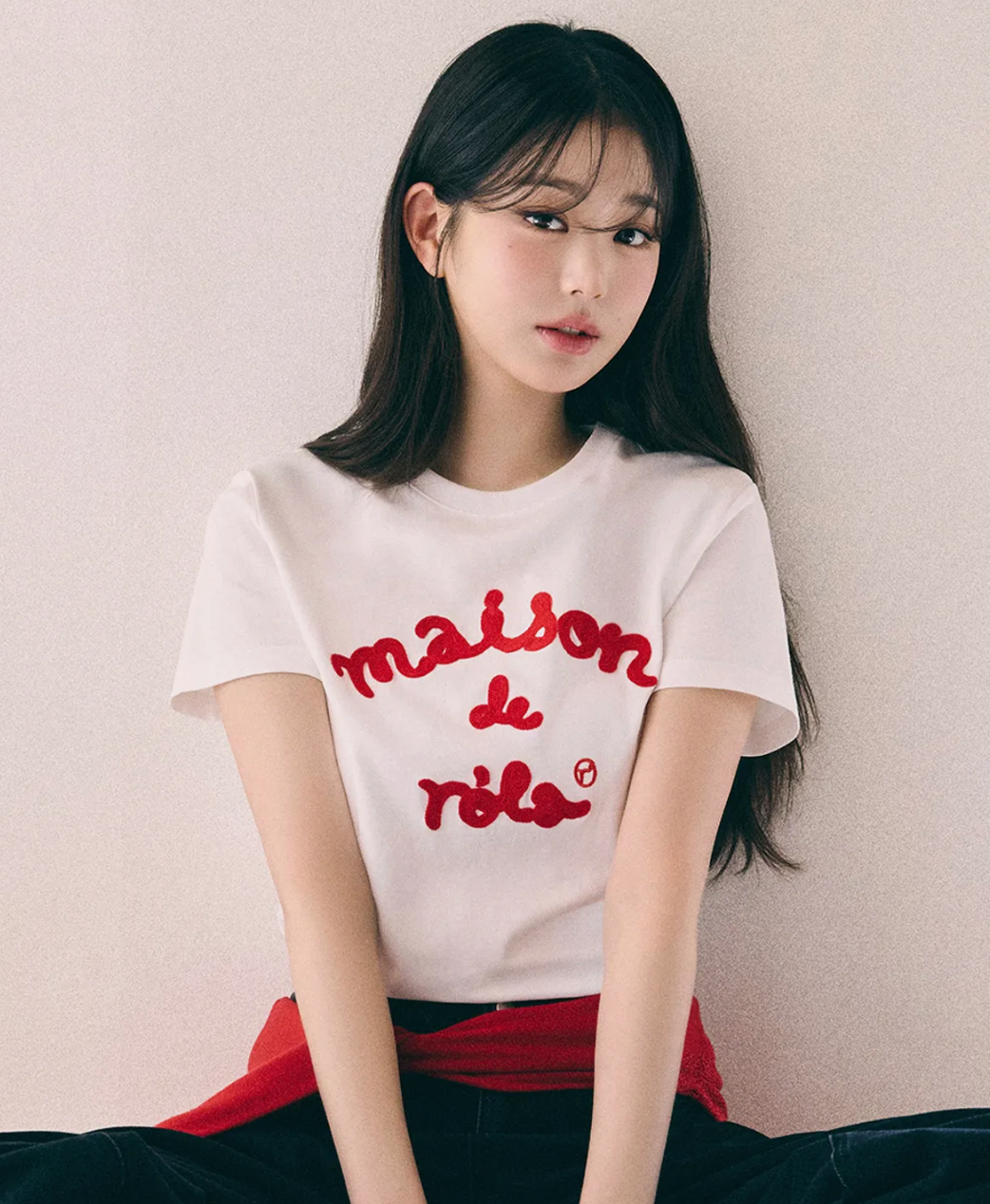 ROLAROLA- MAISON DE ROLA EMBROIDERY T-SHIRT 'WHITE' [IVE