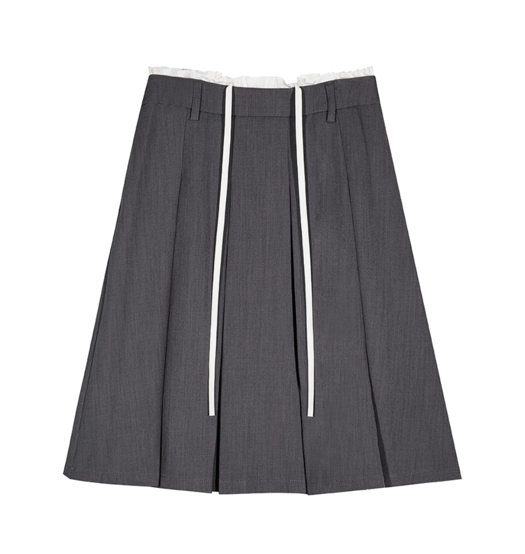 【PORTERNA】Merc mid-length skirt PORTERNA - Prep Mid Length Skirt (Gray) – SEOUL TERRACE