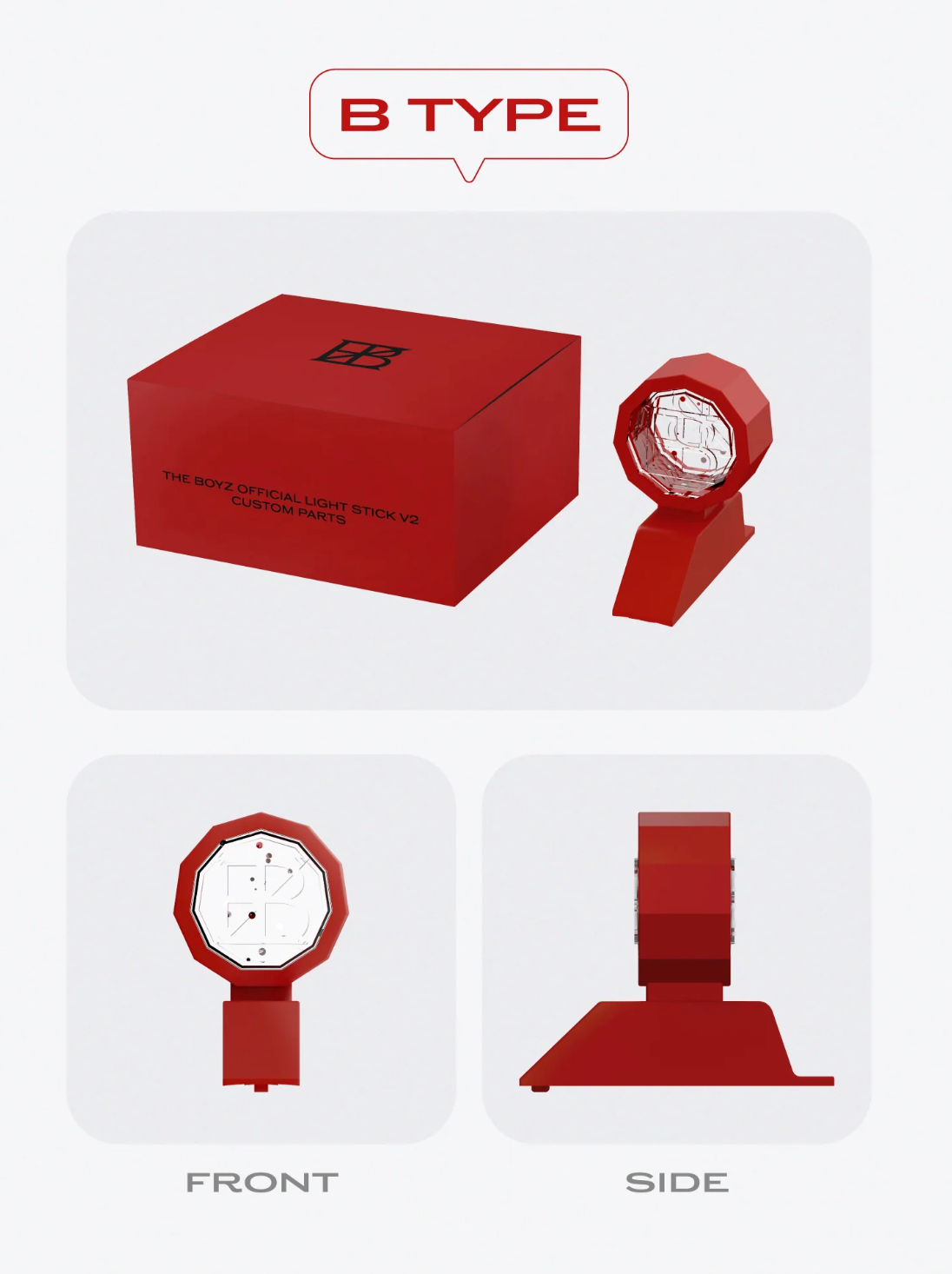 THE BOYZ - OFFICIAL LIGHT STICK V2 CUSTOM PARTS
