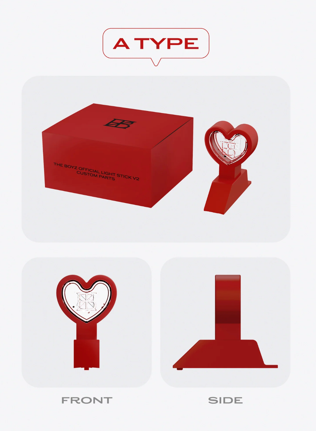 THE BOYZ - OFFICIAL LIGHT STICK V2 CUSTOM PARTS