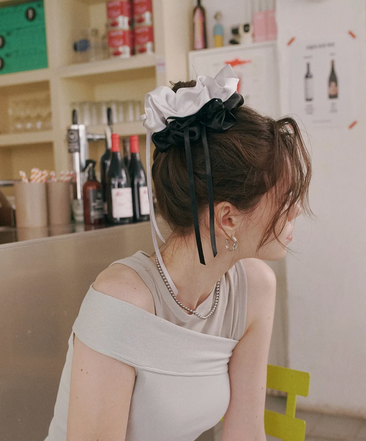 OTZ - Glossy Ribbon Hair Scrunchie
