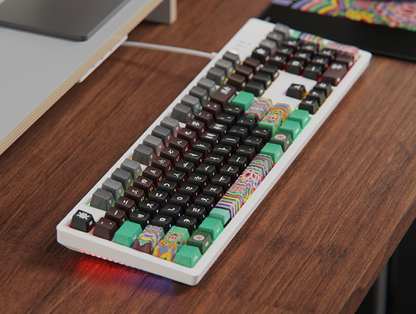 c.e.dot MONO DANCHEONG WIRED LED MECHANICAL KEYBOARD with KOREAN TRADITIONAL DESIGN