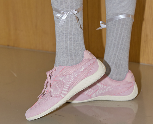CLCL [CLEVER CLOGER] - Nudge Lace Up Sneakers (Pink)