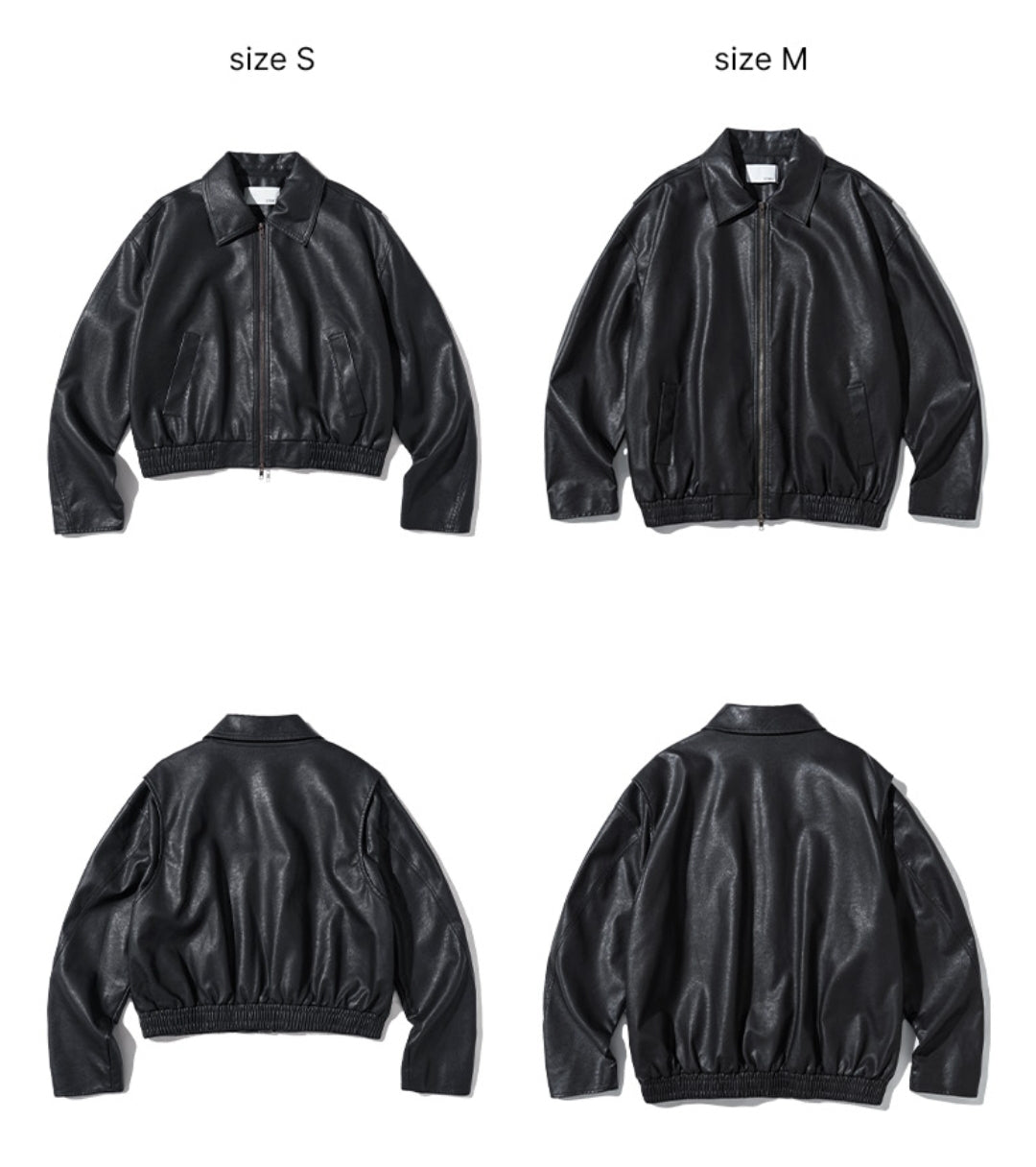 [Nct Doyoung Pick]25FW Citybreeze Synthetic Washed Leather Jumper