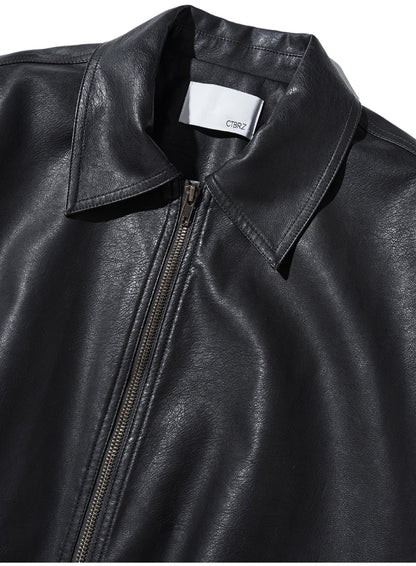 [Nct Doyoung Pick]25FW Citybreeze Synthetic Washed Leather Jumper