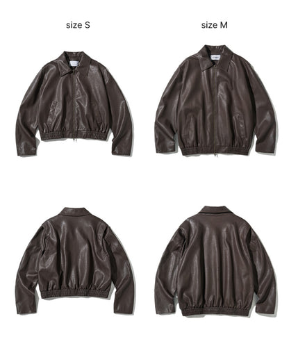 [Nct Doyoung Pick]25FW Citybreeze Synthetic Washed Leather Jumper
