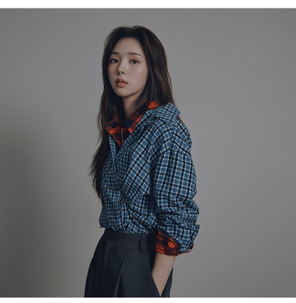 [Nct Doyoung Pick]25FW Citybreeze Nori Check Shirt